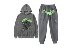 Sp5der Wait Web Tracksuit Slate Grey