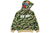 BAPE x Spotify x Central Cee Camo Shark Full Zip Hoodie Green