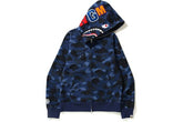 BAPE Color Camo Shark Full Zip Hoodie Blue