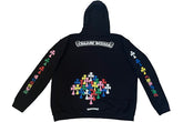 Chrome Hearts Multi Color Cross Hoodie Black