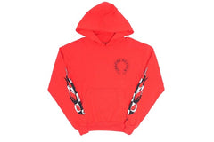 Chrome Hearts x Matty Boy Flames Hoodie Red