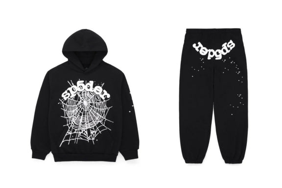 Sp5der OG Web Tracksuit Black