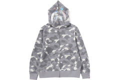 BAPE City Camo Shark Full Zip Hoodie (SS24) Gray
