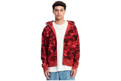 BAPE Color Camo Shark Full Zip Hoodie Red