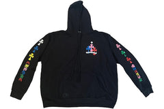 Chrome Hearts Multi Color Cross Hoodie Black