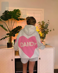 Big Heart Oversized Lux Hoodie in Heather Gray