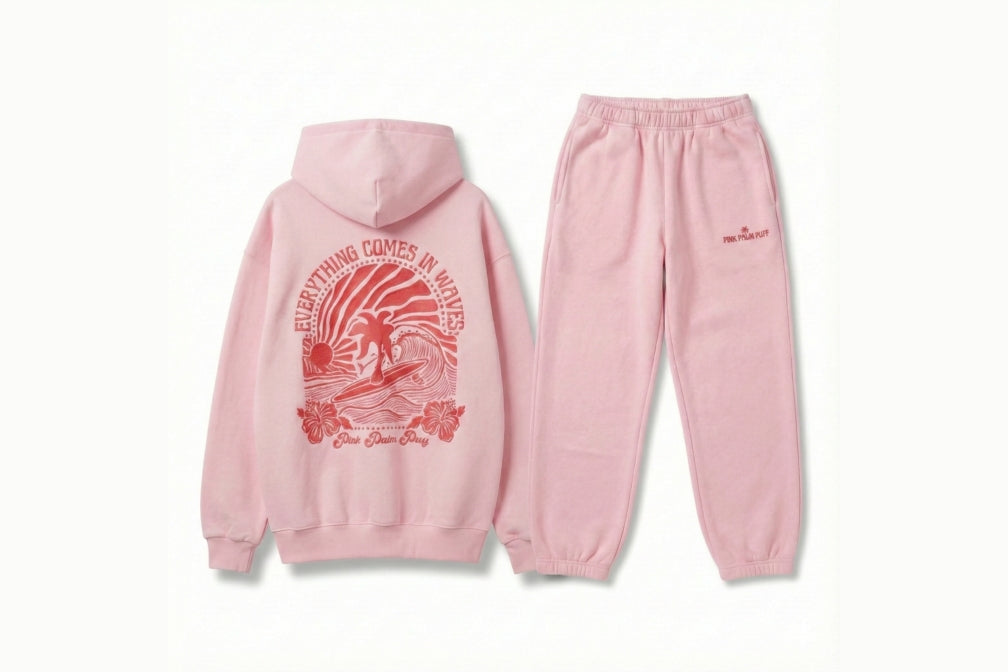 Puff Tracksuit in Pink