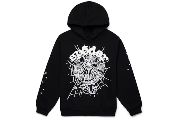 Sp5der OG Web Hoodie Black